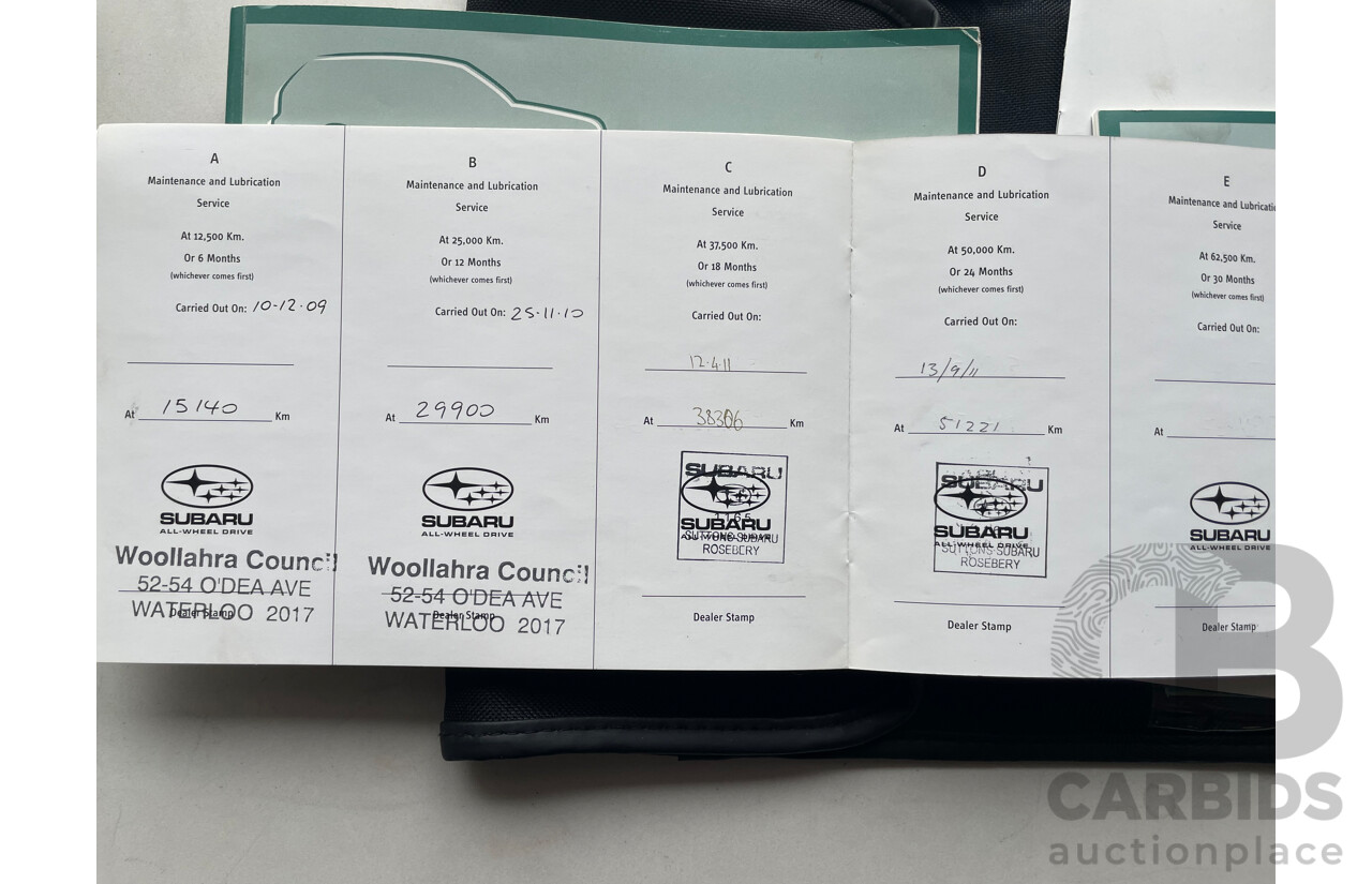 11/2009 Subaru Forester X MY10 4d Wagon Blue 2.5L