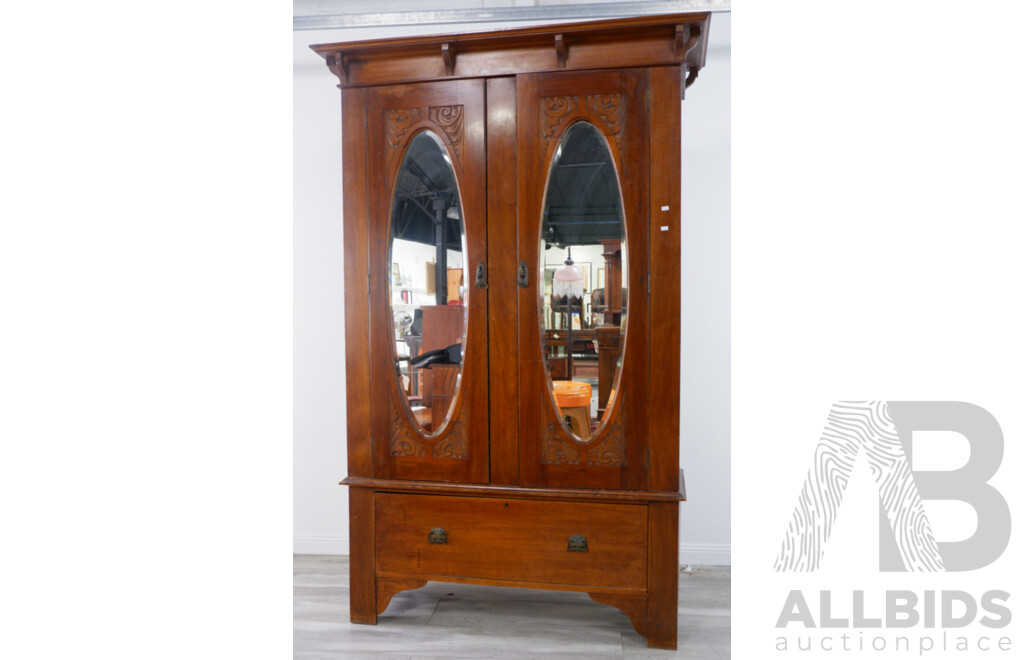 Edwardian Two-Door Wardrobe