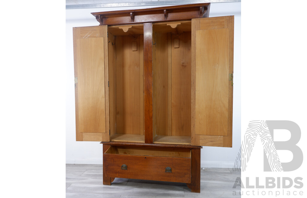 Edwardian Two-Door Wardrobe