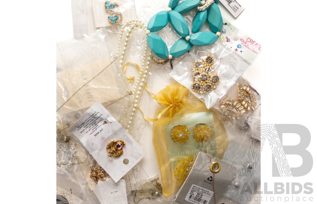 Collection of Costume Jewellery, All New in Packaging Including Some Vintage