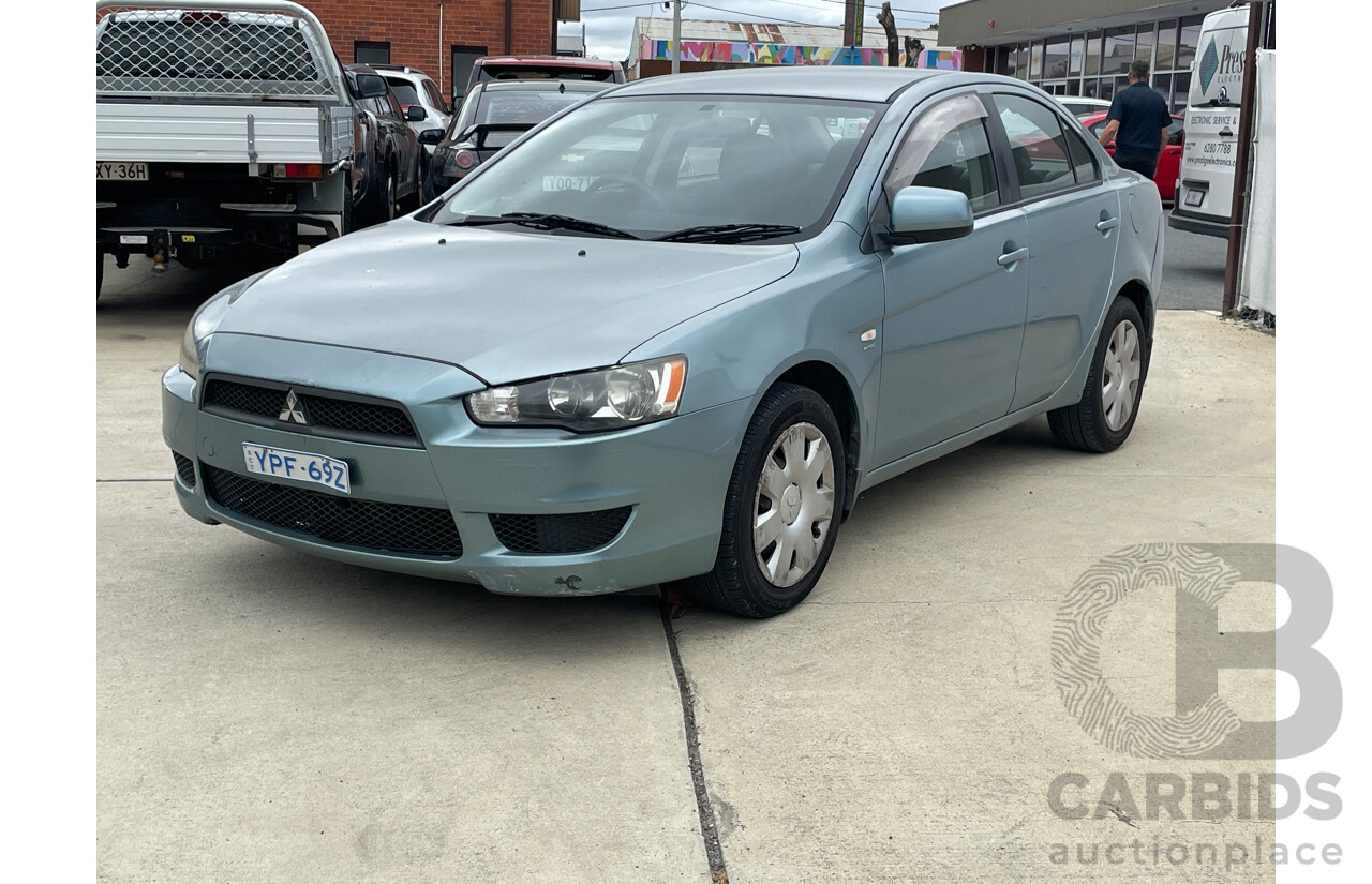 11/2009 Mitsubishi Lancer ES CJ MY09 4d Sedan Blue 2.0L