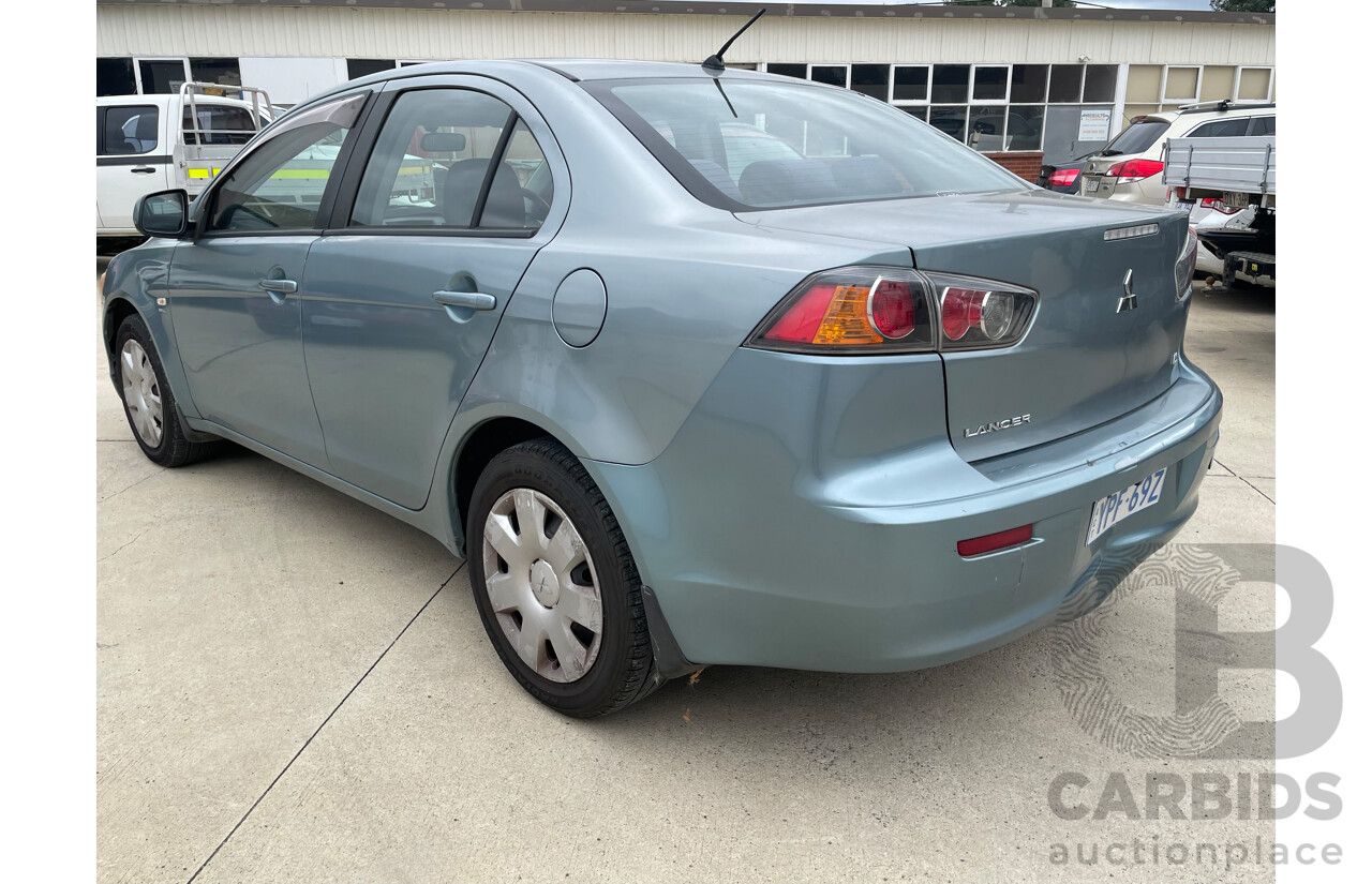 11/2009 Mitsubishi Lancer ES CJ MY09 4d Sedan Blue 2.0L