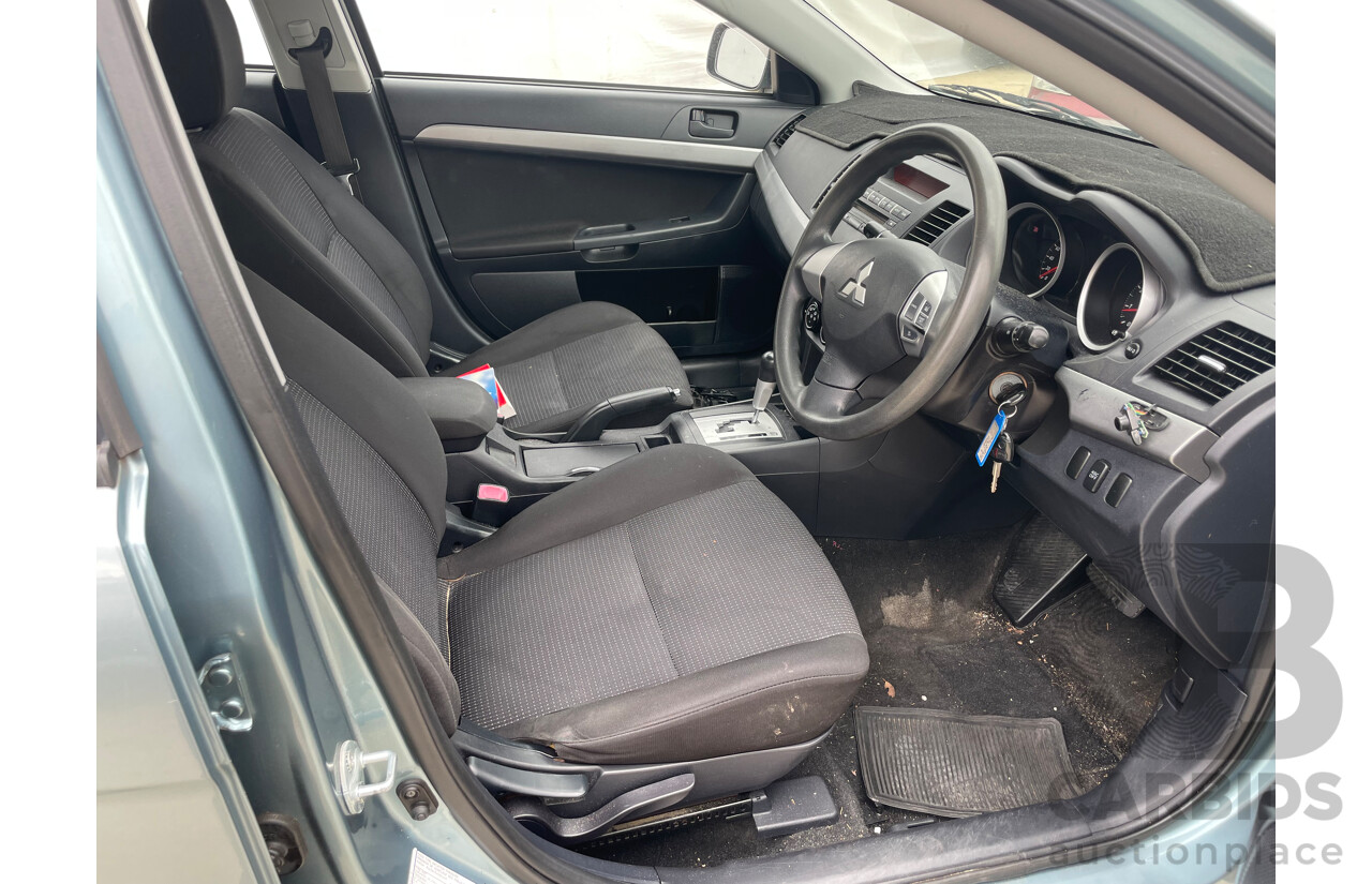 11/2009 Mitsubishi Lancer ES CJ MY09 4d Sedan Blue 2.0L