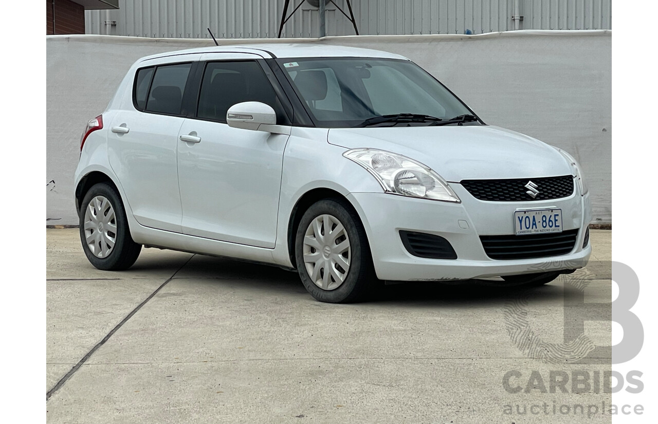 7/2012 Suzuki Swift GL FZ 5d Hatchback White 1.4L