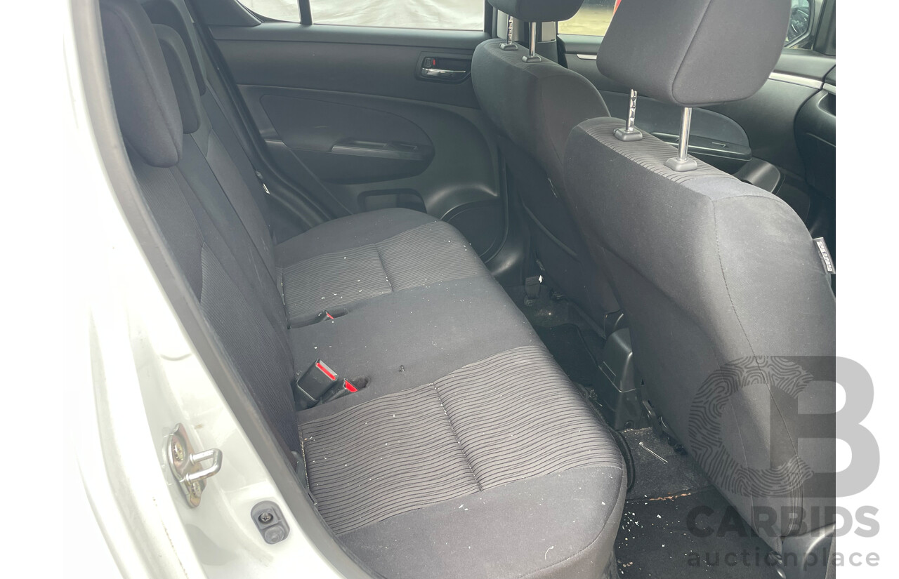 7/2012 Suzuki Swift GL FZ 5d Hatchback White 1.4L