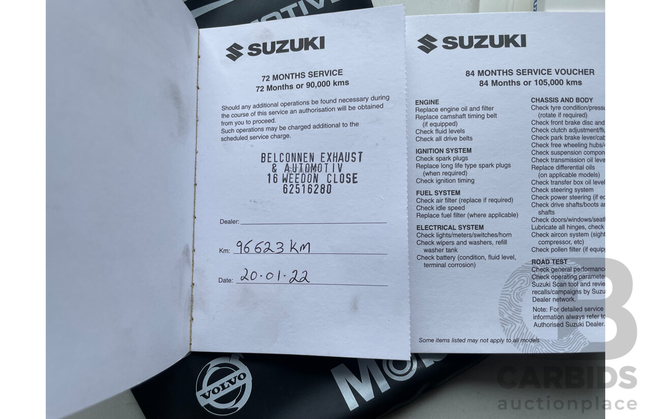 7/2012 Suzuki Swift GL FZ 5d Hatchback White 1.4L