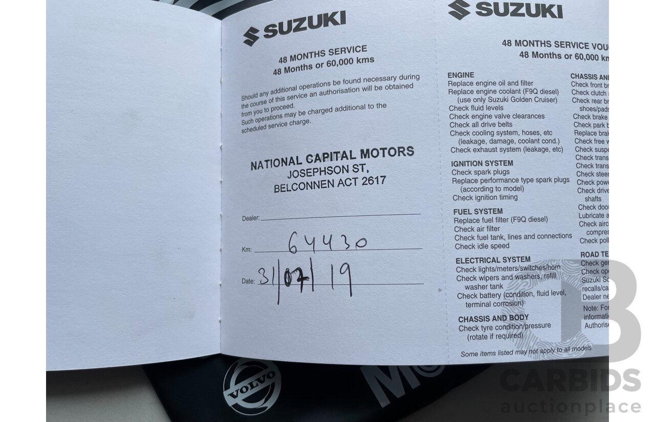 7/2012 Suzuki Swift GL FZ 5d Hatchback White 1.4L