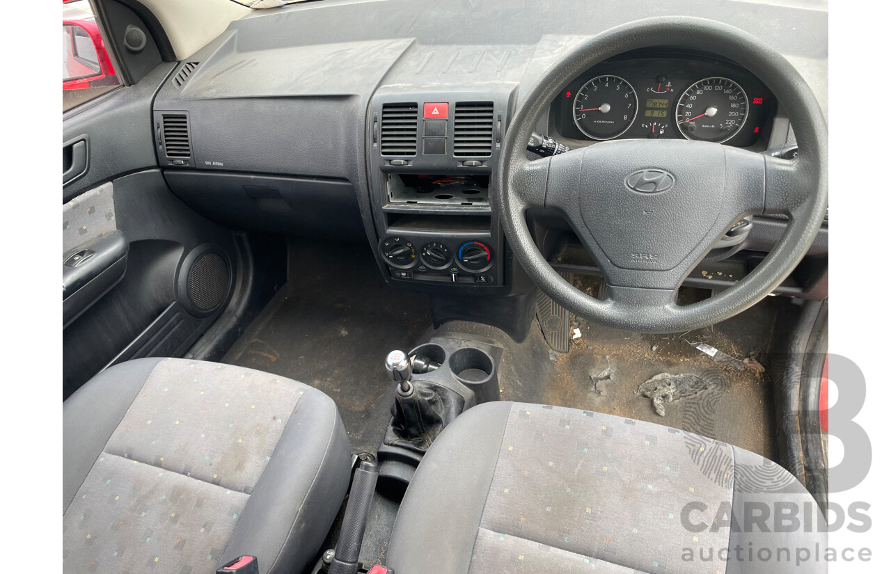 9/2005 Hyundai Getz 1.4 TB UPGRADE 3d Hatchback Red 1.4L