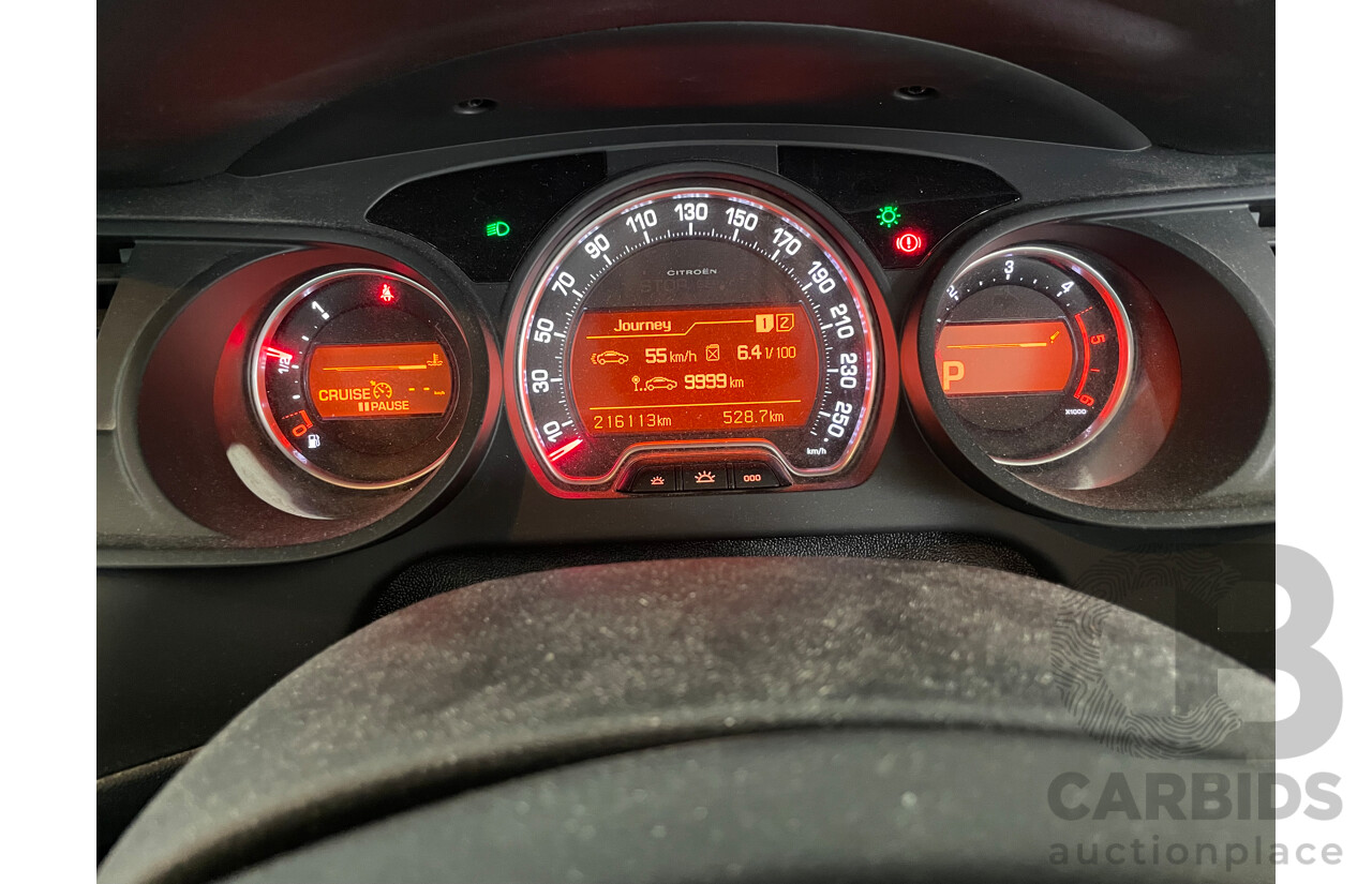 11/10 Citroen C5 2.0 HDI EXCLUSIVE FWD X7 MY10 4D Sedan Blue 2.0L