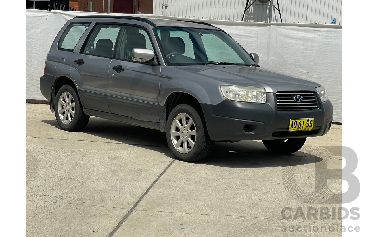 8/2007 Subaru Forester X MY07 4d Wagon Silver 2.5L