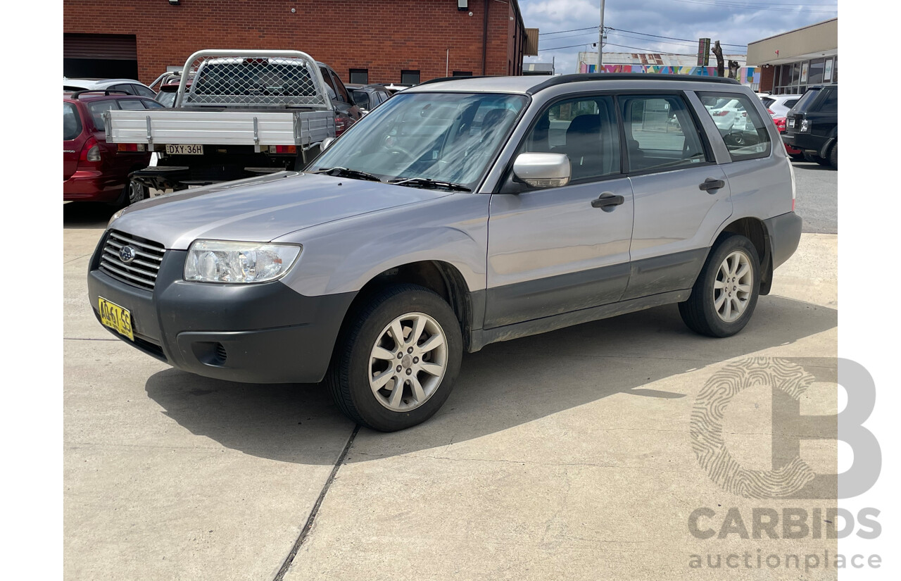 8/2007 Subaru Forester X MY07 4d Wagon Silver 2.5L