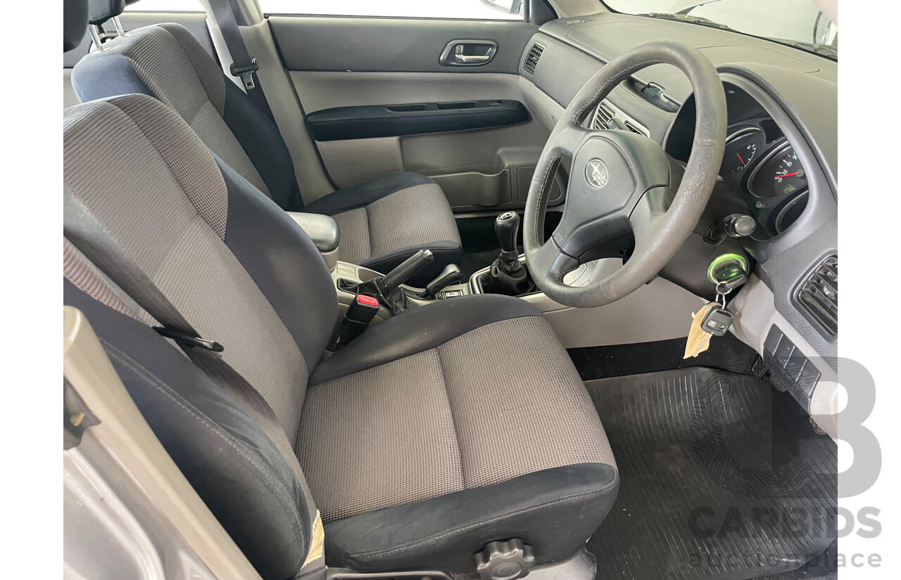 8/2007 Subaru Forester X MY07 4d Wagon Silver 2.5L