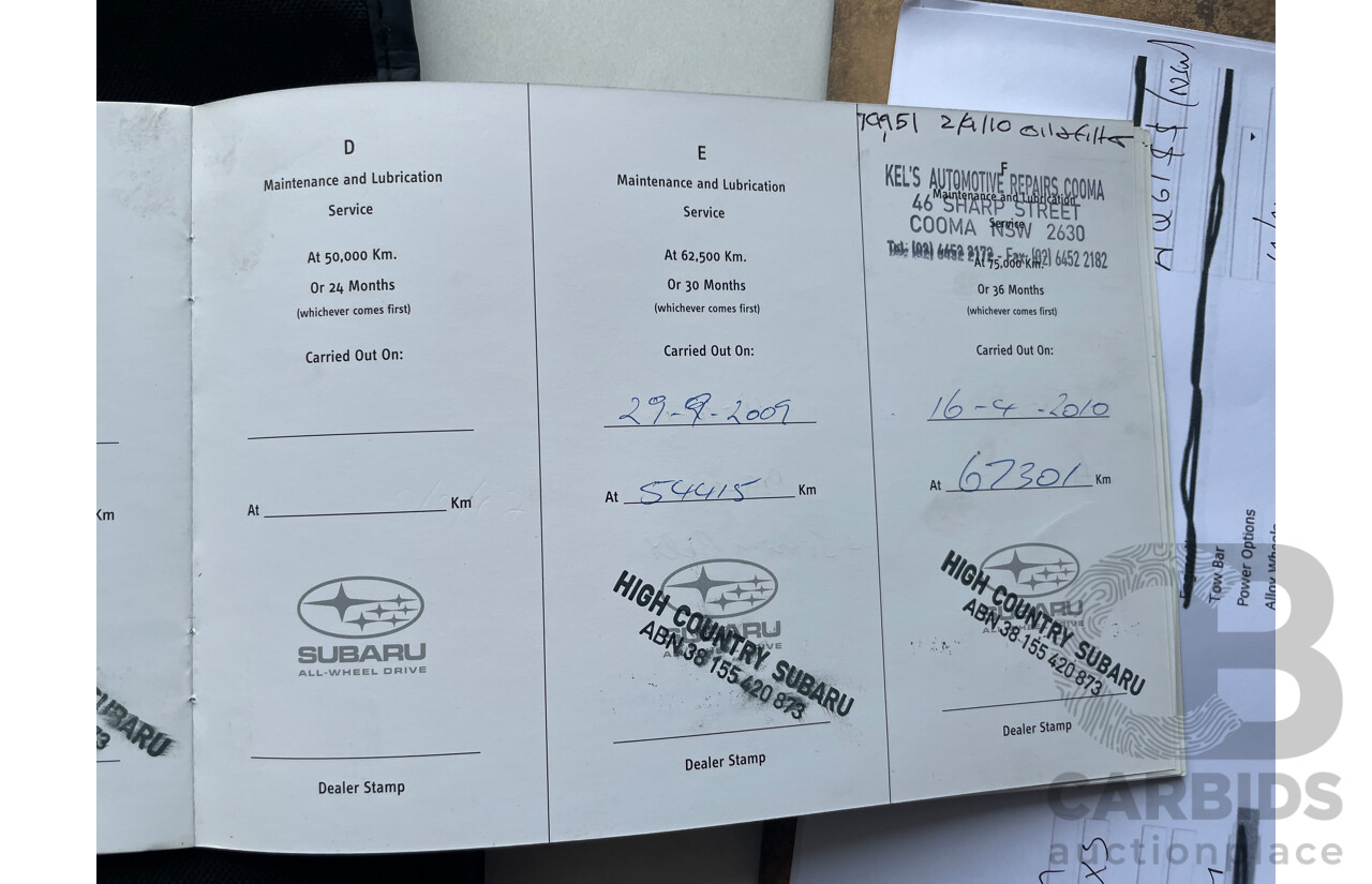 8/2007 Subaru Forester X MY07 4d Wagon Silver 2.5L