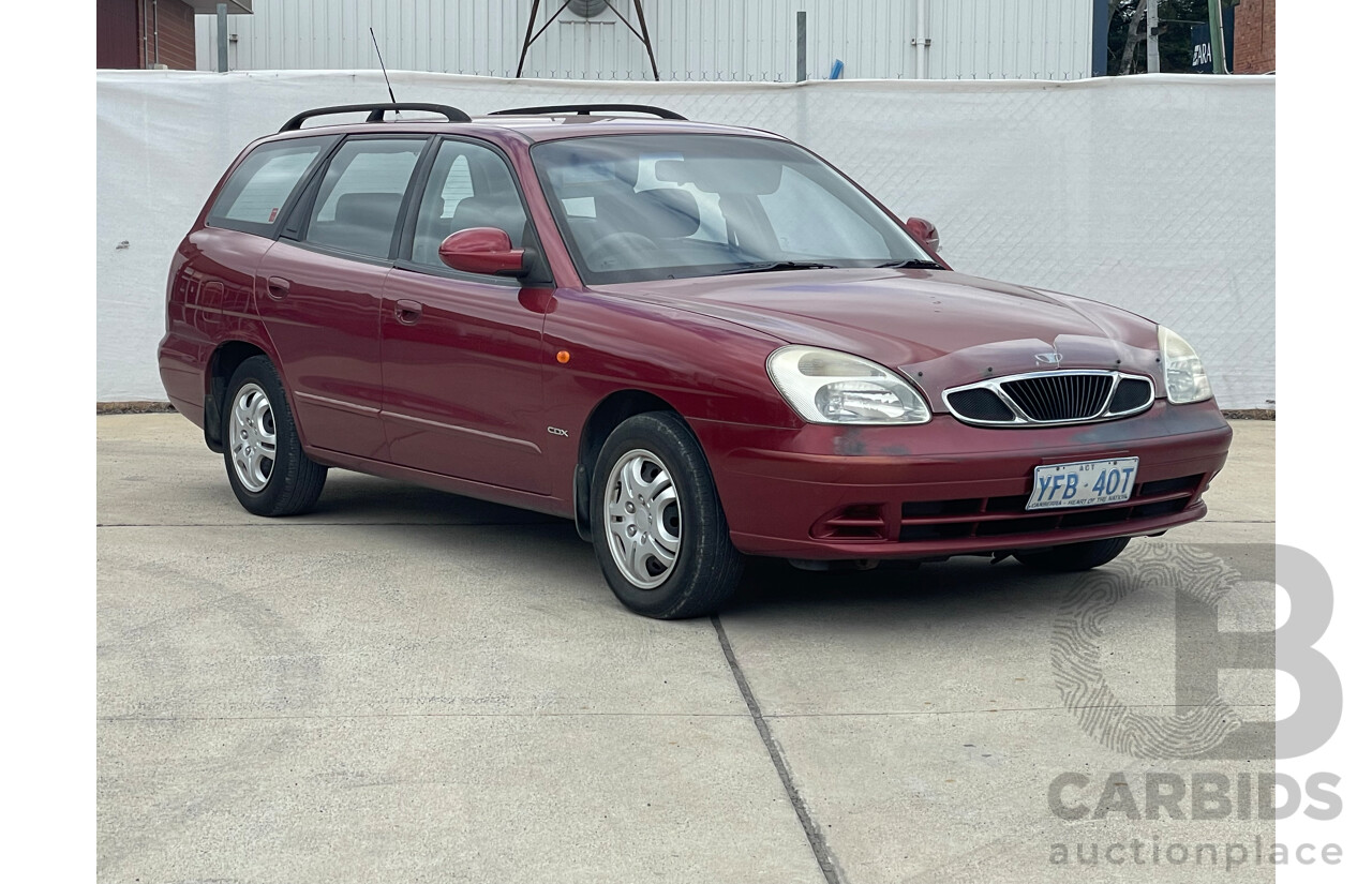 6/2000 Daewoo Nubira CDX SERIES II 4d Wagon Maroon 2.0L
