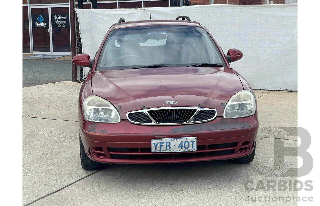 6/2000 Daewoo Nubira CDX SERIES II 4d Wagon Maroon 2.0L