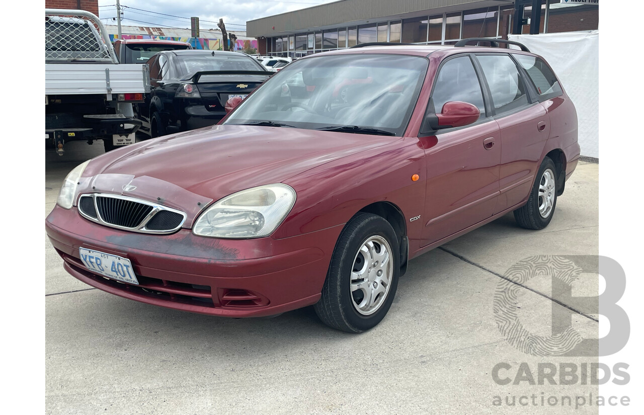 6/2000 Daewoo Nubira CDX SERIES II 4d Wagon Maroon 2.0L