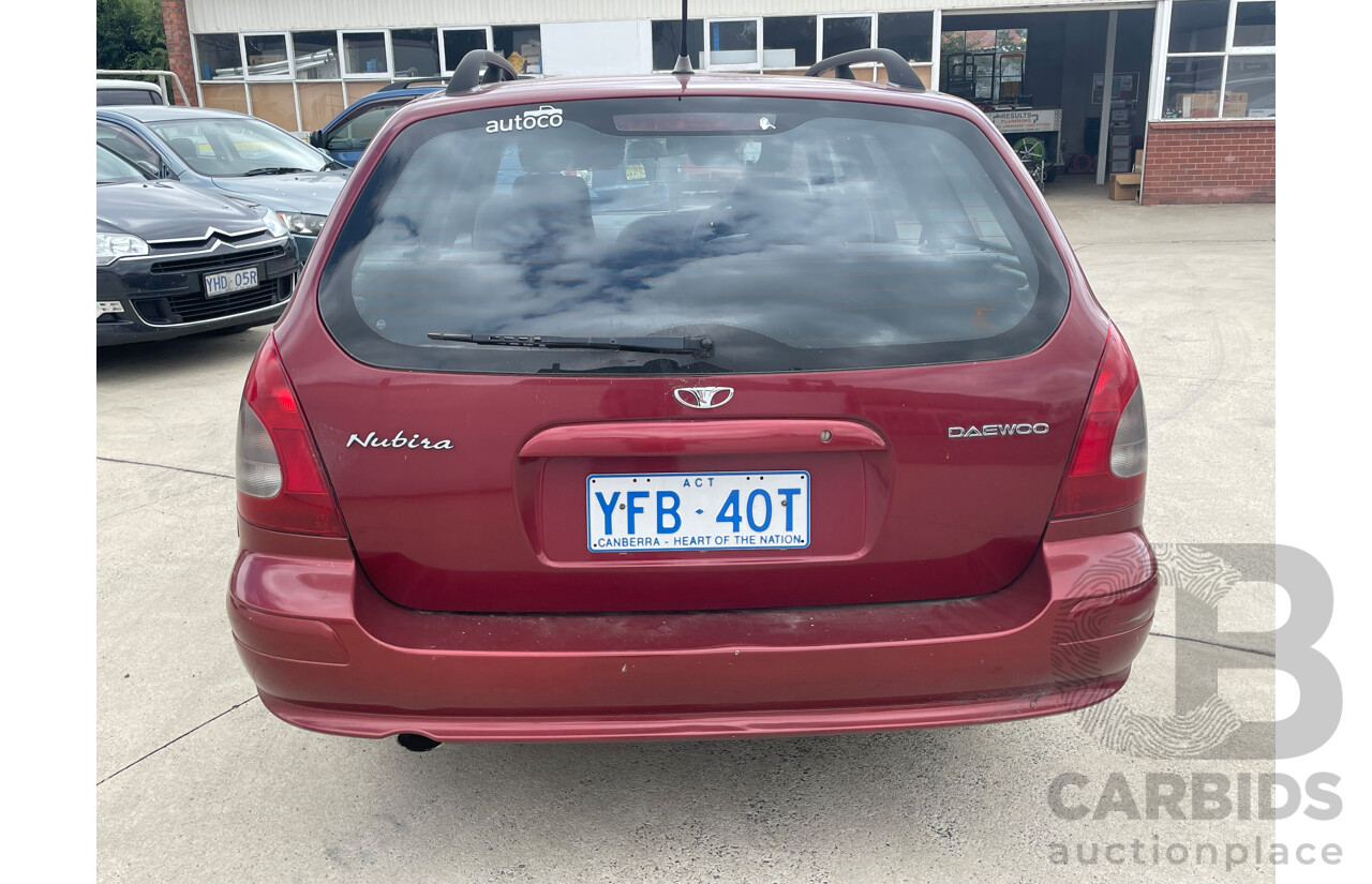 6/2000 Daewoo Nubira CDX SERIES II 4d Wagon Maroon 2.0L