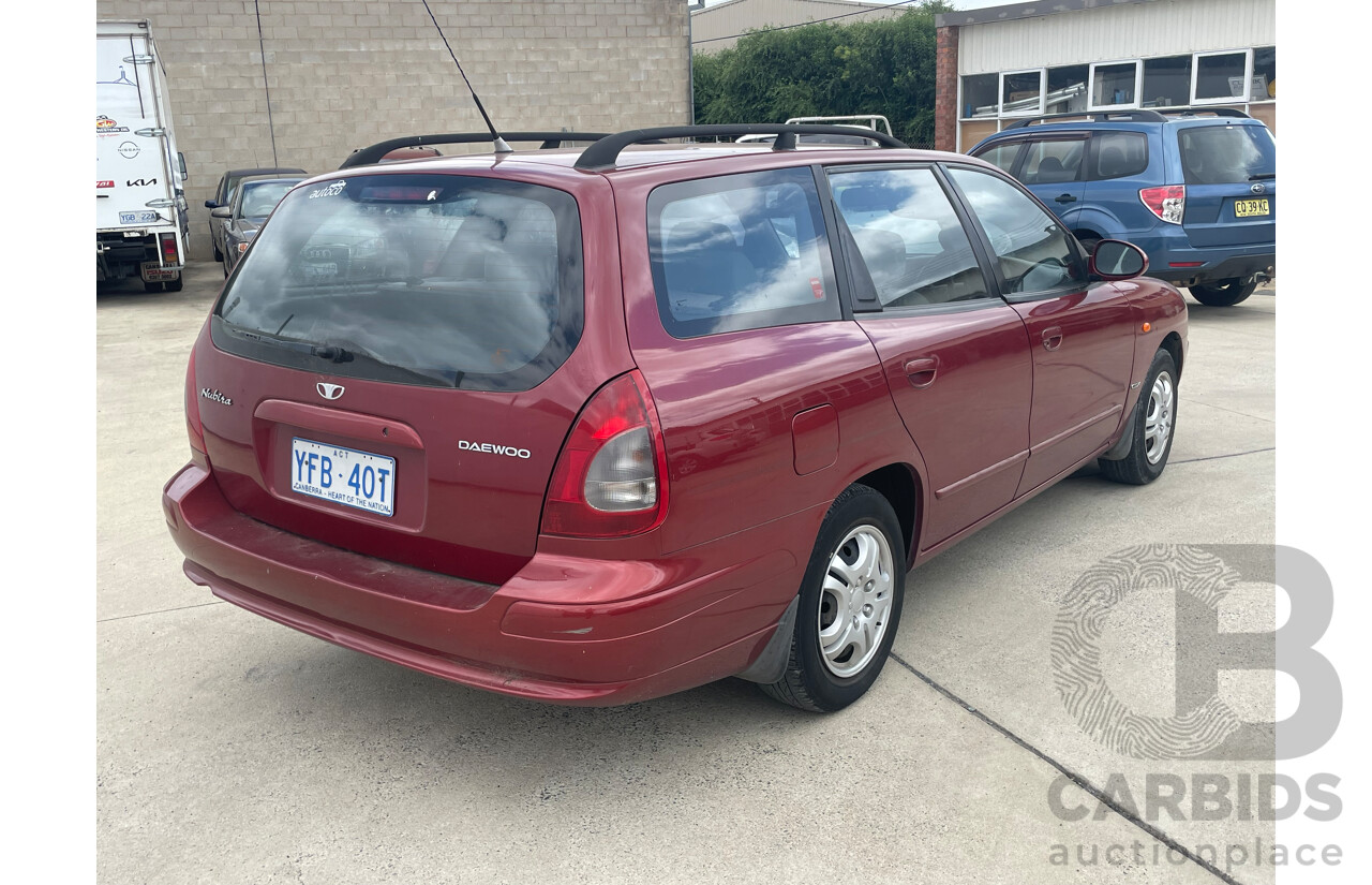 6/2000 Daewoo Nubira CDX SERIES II 4d Wagon Maroon 2.0L