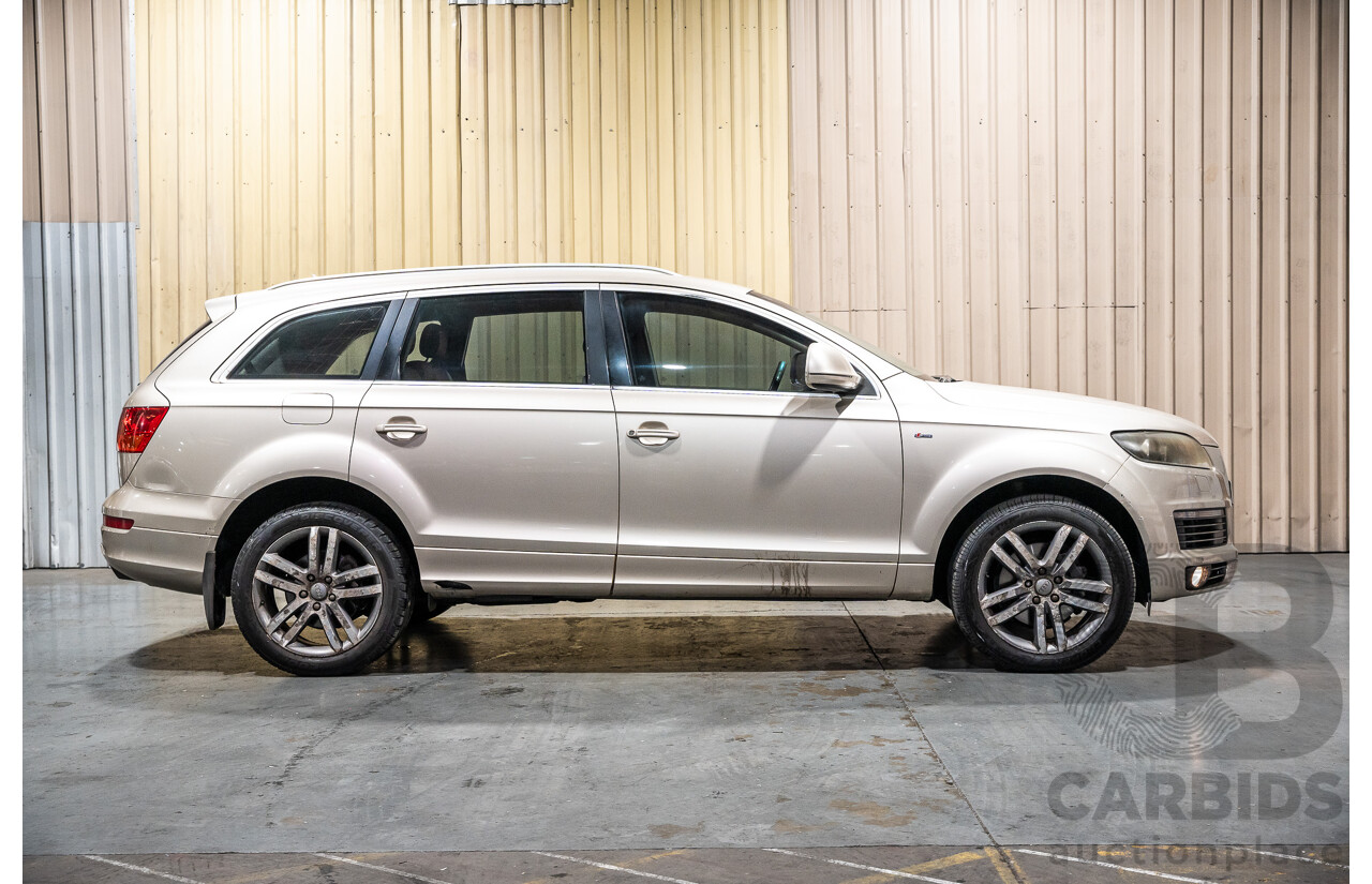 2/2008 Audi Q7 3.0 TDI Quattro (AWD) S-Line Package MY08 Upgrade 4d Wagon Beige Turbo Diesel V6 3.0L - 7 Seater