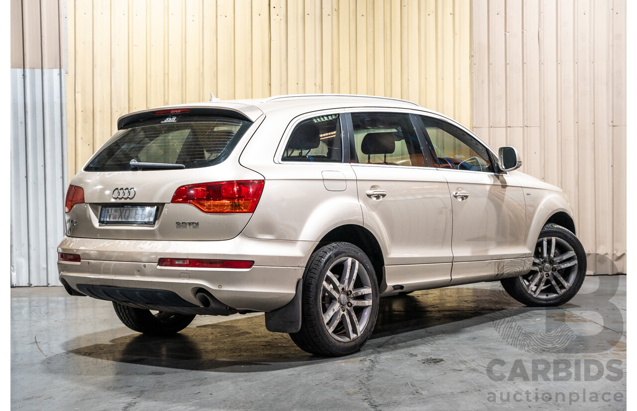2/2008 Audi Q7 3.0 TDI Quattro (AWD) S-Line Package MY08 Upgrade 4d Wagon Beige Turbo Diesel V6 3.0L - 7 Seater