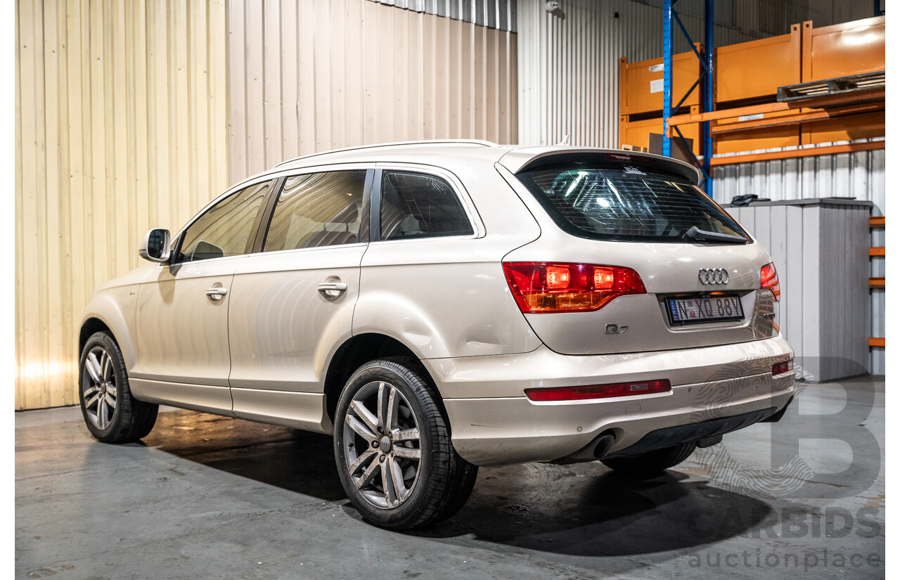 2/2008 Audi Q7 3.0 TDI Quattro (AWD) S-Line Package MY08 Upgrade 4d Wagon Beige Turbo Diesel V6 3.0L - 7 Seater