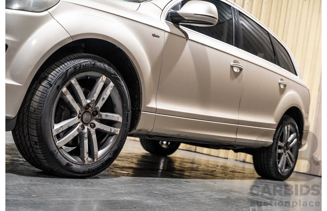 2/2008 Audi Q7 3.0 TDI Quattro (AWD) S-Line Package MY08 Upgrade 4d Wagon Beige Turbo Diesel V6 3.0L - 7 Seater