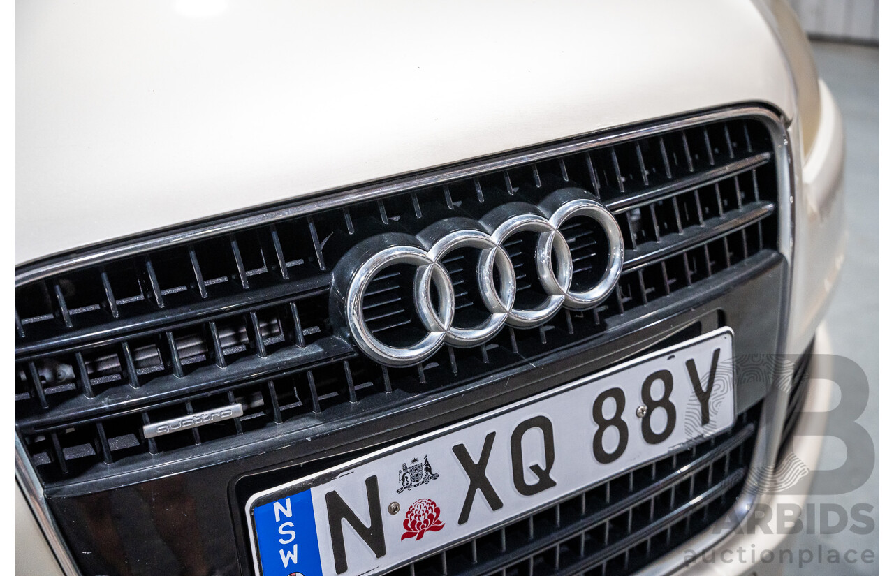 2/2008 Audi Q7 3.0 TDI Quattro (AWD) S-Line Package MY08 Upgrade 4d Wagon Beige Turbo Diesel V6 3.0L - 7 Seater