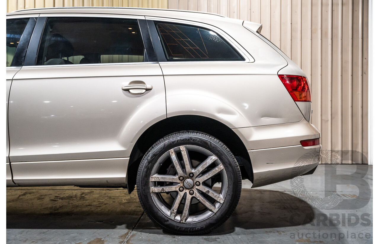2/2008 Audi Q7 3.0 TDI Quattro (AWD) S-Line Package MY08 Upgrade 4d Wagon Beige Turbo Diesel V6 3.0L - 7 Seater