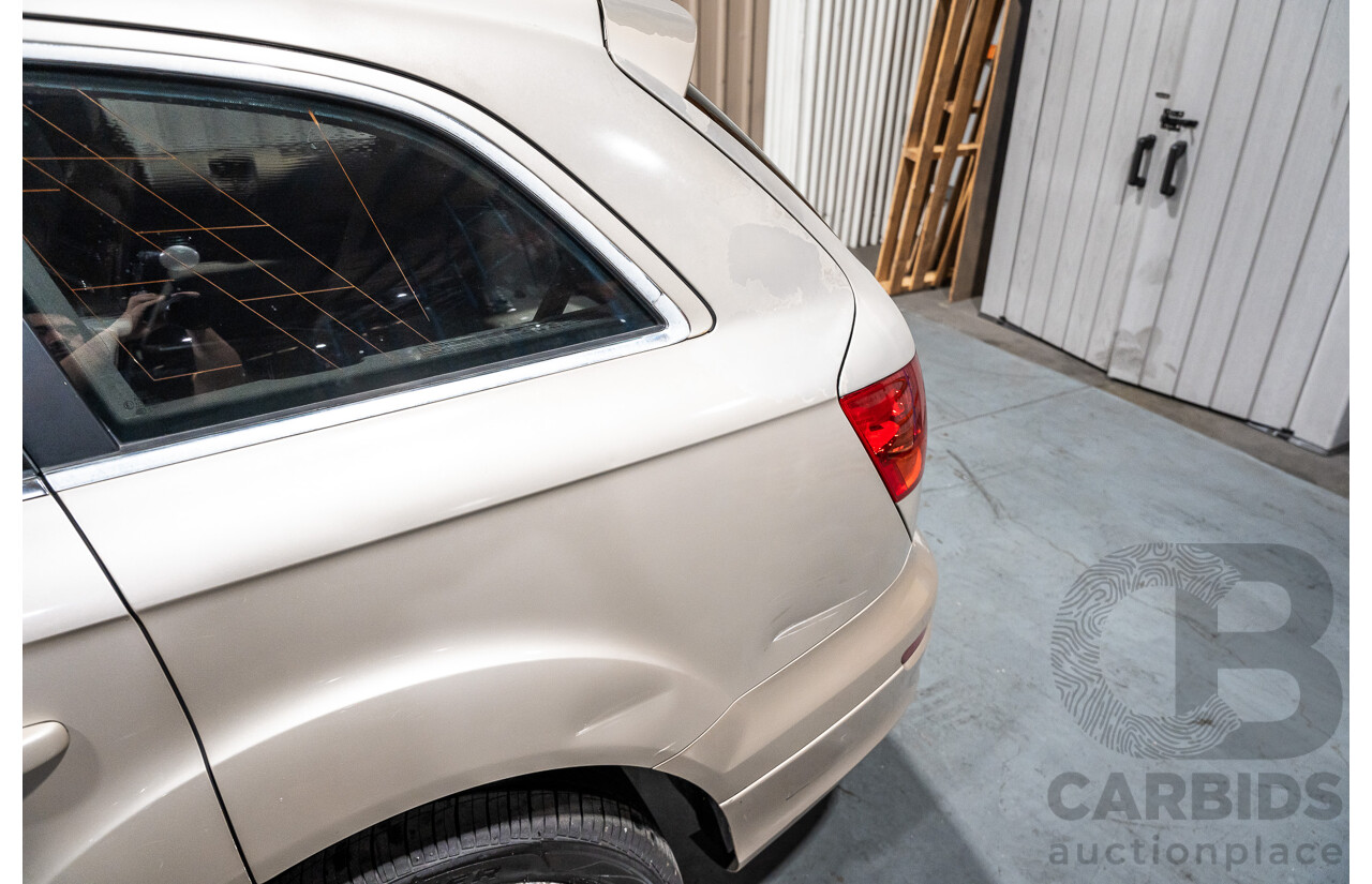 2/2008 Audi Q7 3.0 TDI Quattro (AWD) S-Line Package MY08 Upgrade 4d Wagon Beige Turbo Diesel V6 3.0L - 7 Seater