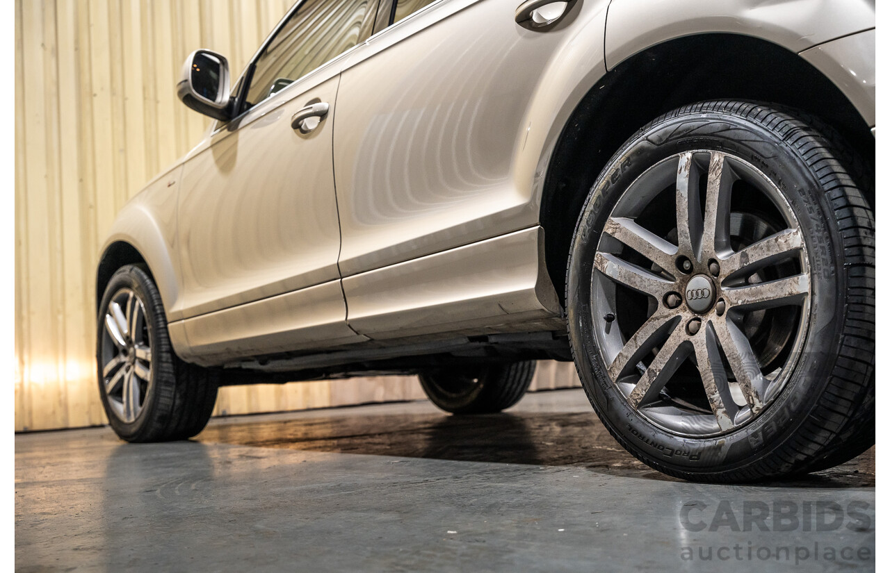 2/2008 Audi Q7 3.0 TDI Quattro (AWD) S-Line Package MY08 Upgrade 4d Wagon Beige Turbo Diesel V6 3.0L - 7 Seater