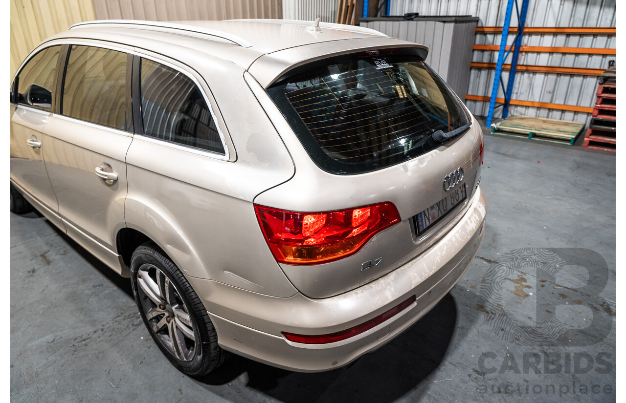 2/2008 Audi Q7 3.0 TDI Quattro (AWD) S-Line Package MY08 Upgrade 4d Wagon Beige Turbo Diesel V6 3.0L - 7 Seater