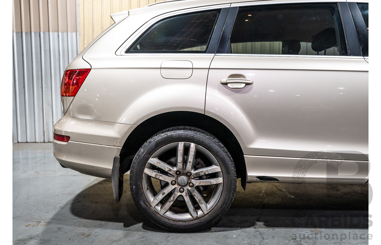 2/2008 Audi Q7 3.0 TDI Quattro (AWD) S-Line Package MY08 Upgrade 4d Wagon Beige Turbo Diesel V6 3.0L - 7 Seater