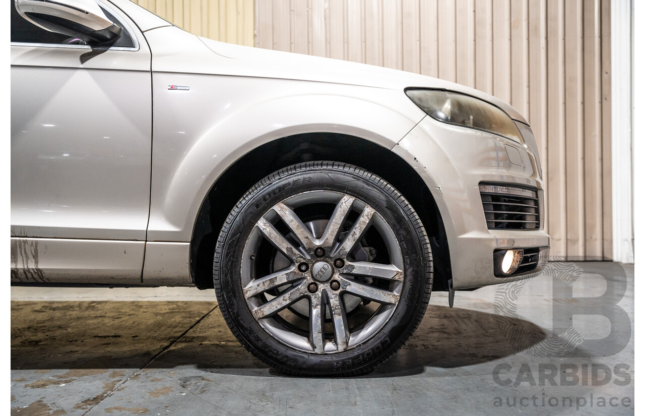 2/2008 Audi Q7 3.0 TDI Quattro (AWD) S-Line Package MY08 Upgrade 4d Wagon Beige Turbo Diesel V6 3.0L - 7 Seater