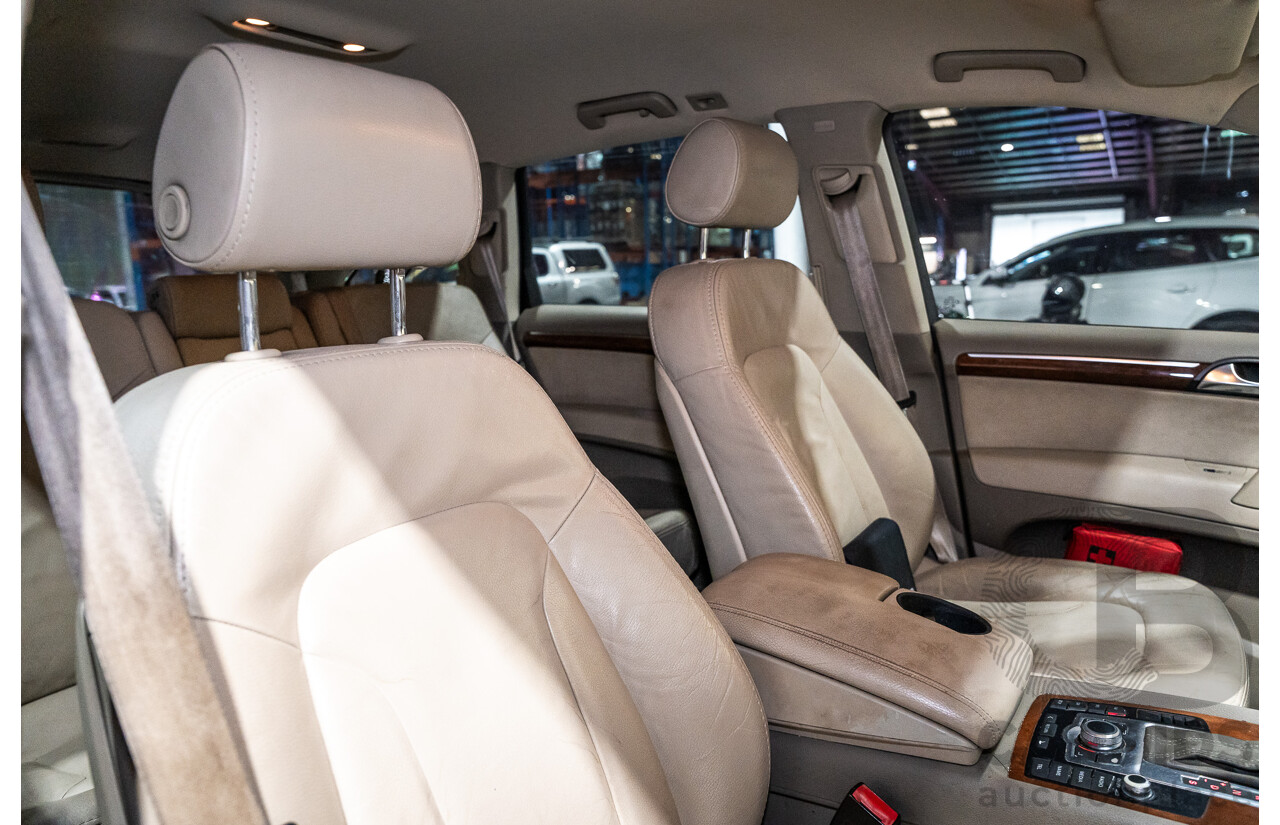 2/2008 Audi Q7 3.0 TDI Quattro (AWD) S-Line Package MY08 Upgrade 4d Wagon Beige Turbo Diesel V6 3.0L - 7 Seater