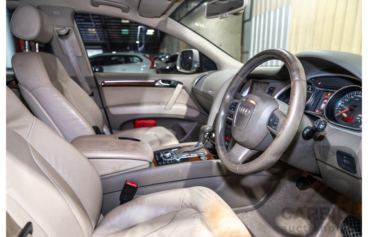2/2008 Audi Q7 3.0 TDI Quattro (AWD) S-Line Package MY08 Upgrade 4d Wagon Beige Turbo Diesel V6 3.0L - 7 Seater