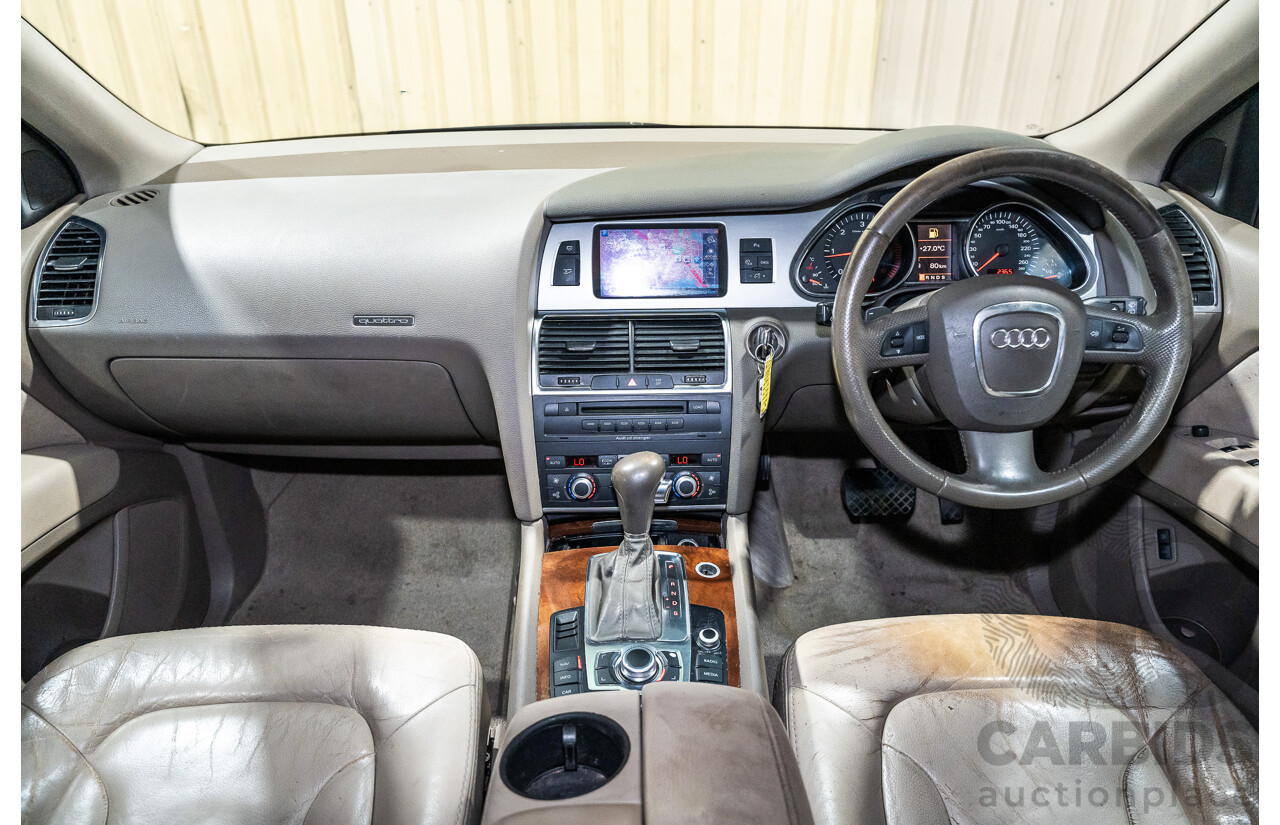 2/2008 Audi Q7 3.0 TDI Quattro (AWD) S-Line Package MY08 Upgrade 4d Wagon Beige Turbo Diesel V6 3.0L - 7 Seater