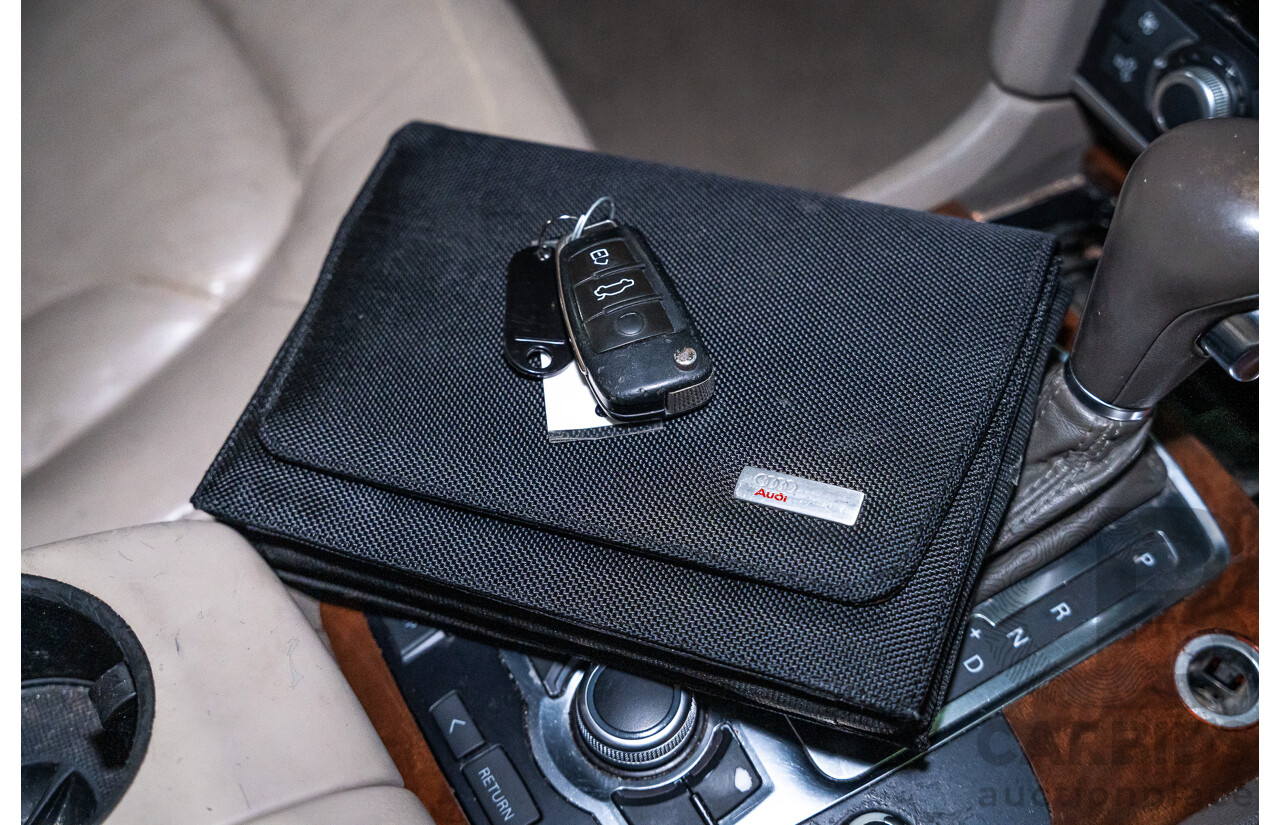 2/2008 Audi Q7 3.0 TDI Quattro (AWD) S-Line Package MY08 Upgrade 4d Wagon Beige Turbo Diesel V6 3.0L - 7 Seater