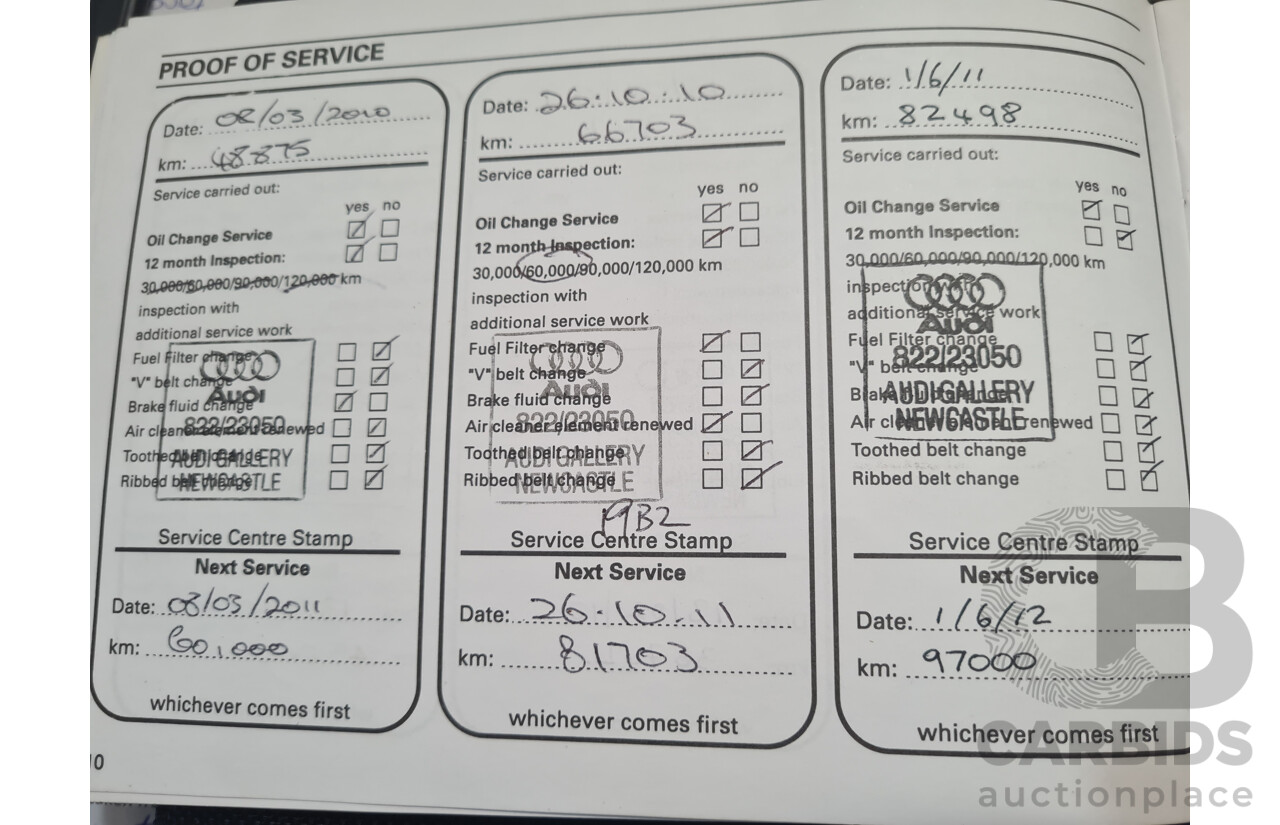 2/2008 Audi Q7 3.0 TDI Quattro (AWD) S-Line Package MY08 Upgrade 4d Wagon Beige Turbo Diesel V6 3.0L - 7 Seater