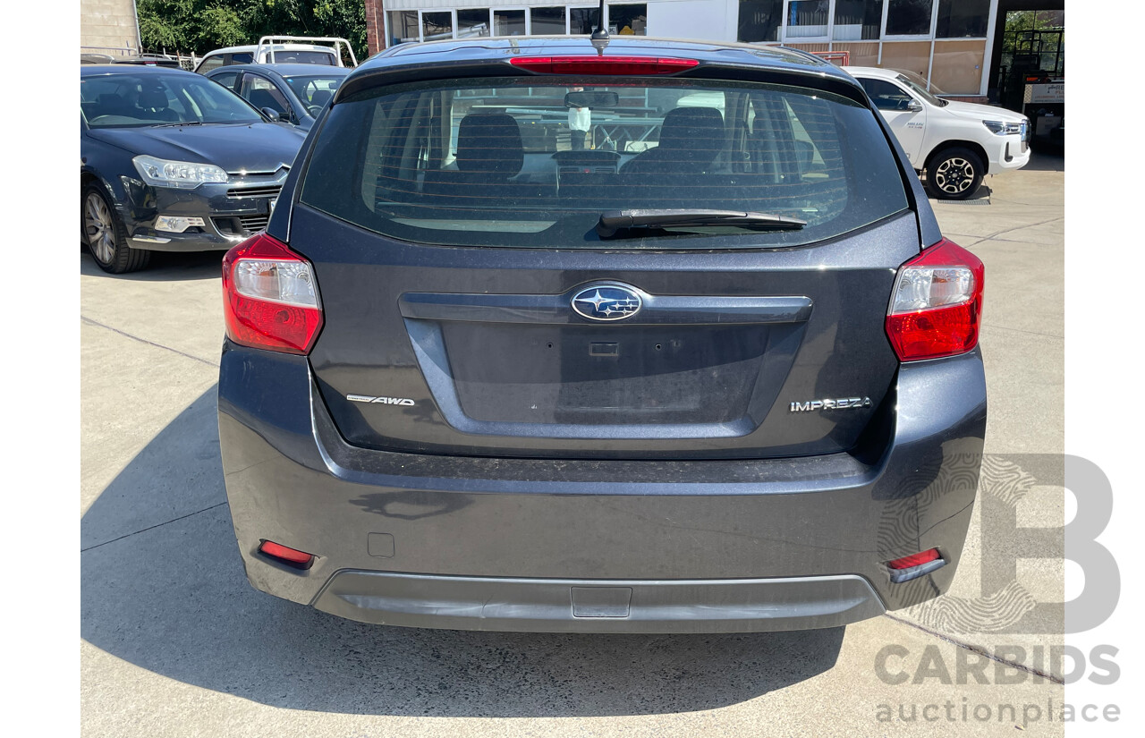 5/2012 Subaru Impreza 2.0i (awd) MY12 4d Sedan Grey 2.0L