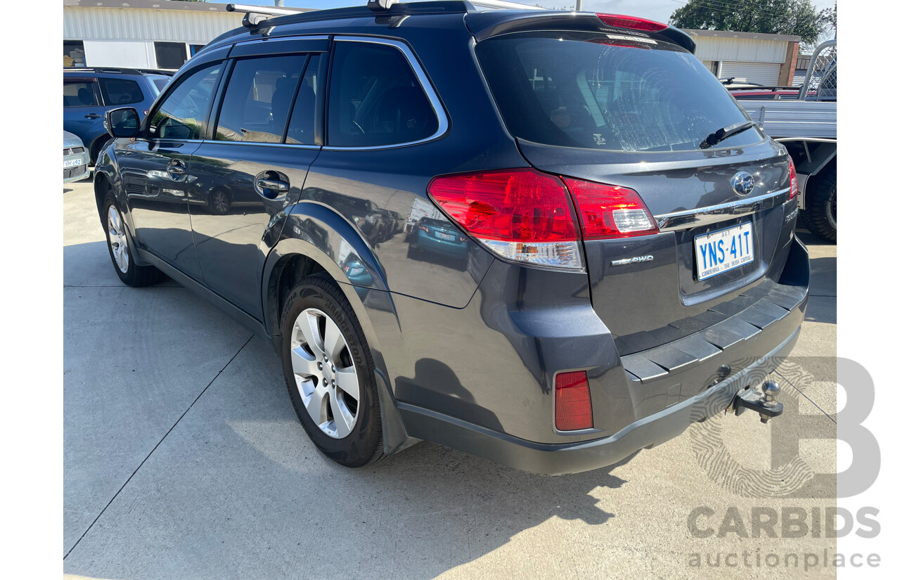 4/2012 Subaru Outback 2.5i MY12 4d Wagon Grey 2.5L