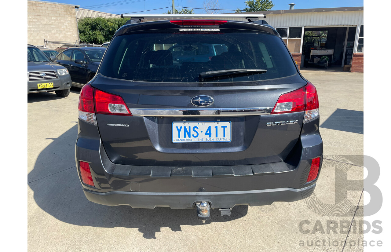 4/2012 Subaru Outback 2.5i MY12 4d Wagon Grey 2.5L