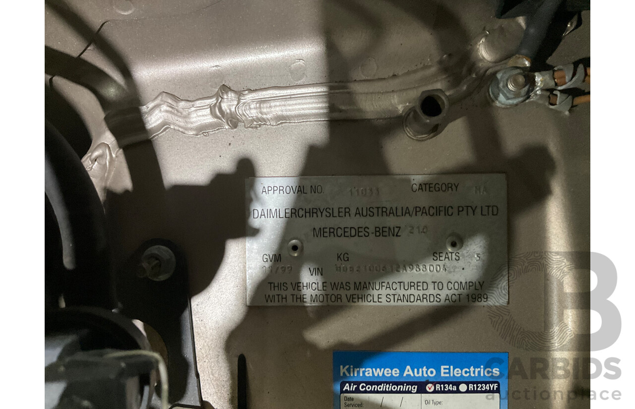 11/1999 Mercedes-Benz E240 Elegance W210 4d Sedan Travertine Beige Metallic 2.4L