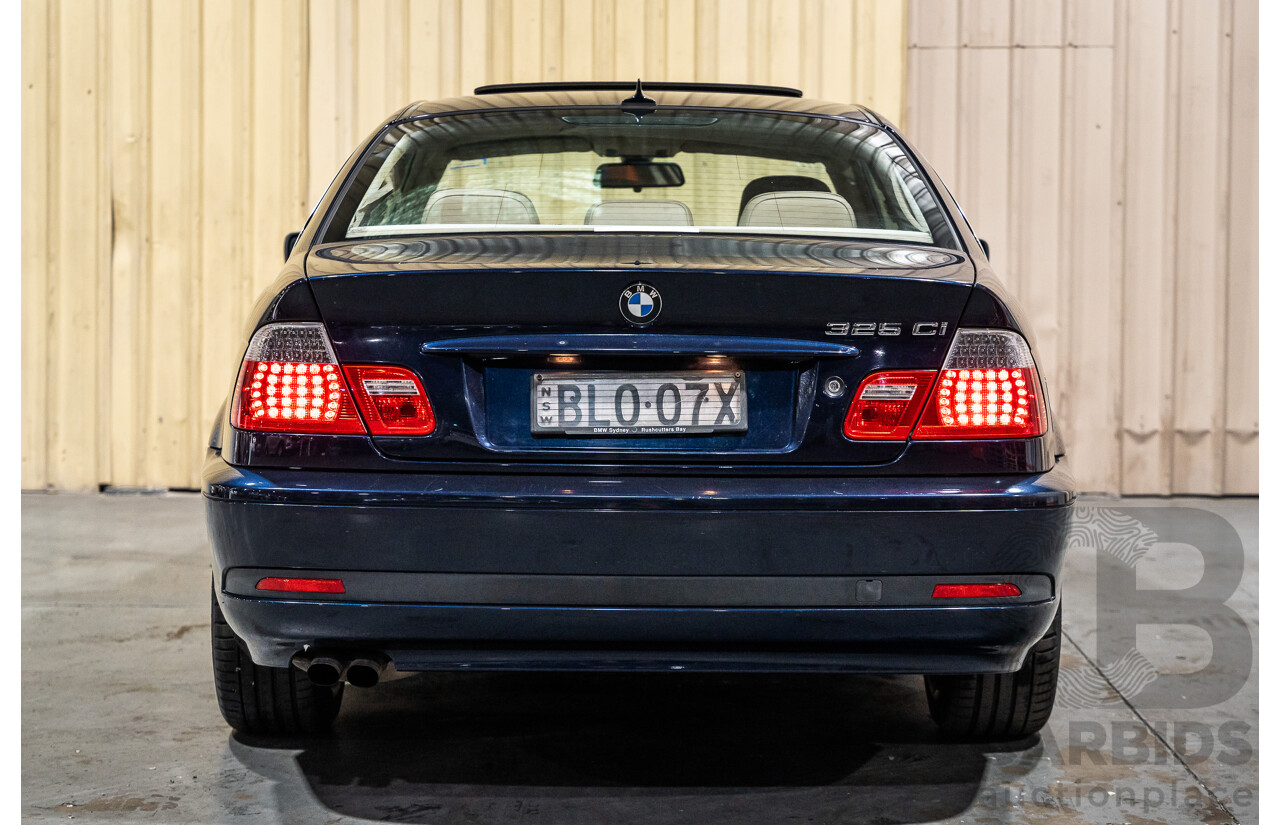 2/2005 BMW 325Ci Special Edition E46 MY04 2d Coupe Blue 2.5L