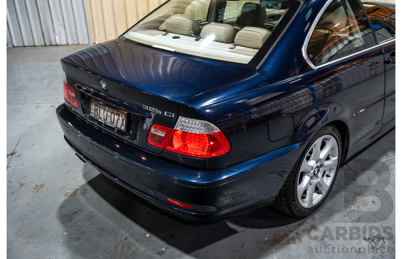 2/2005 BMW 325Ci Special Edition E46 MY04 2d Coupe Blue 2.5L