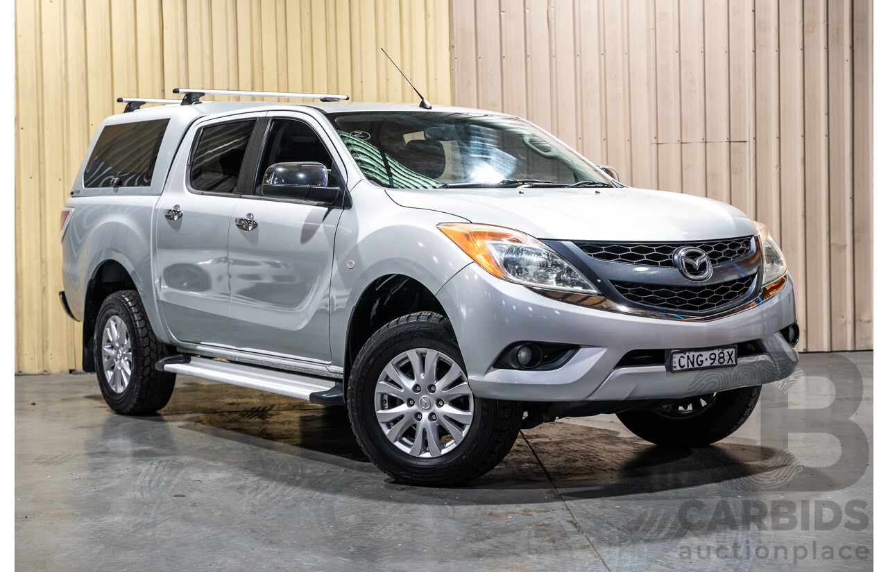 3/2013 Mazda BT-50 XTR MY13 Dual Cab Utility Silver Turbo Diesel 3.2L