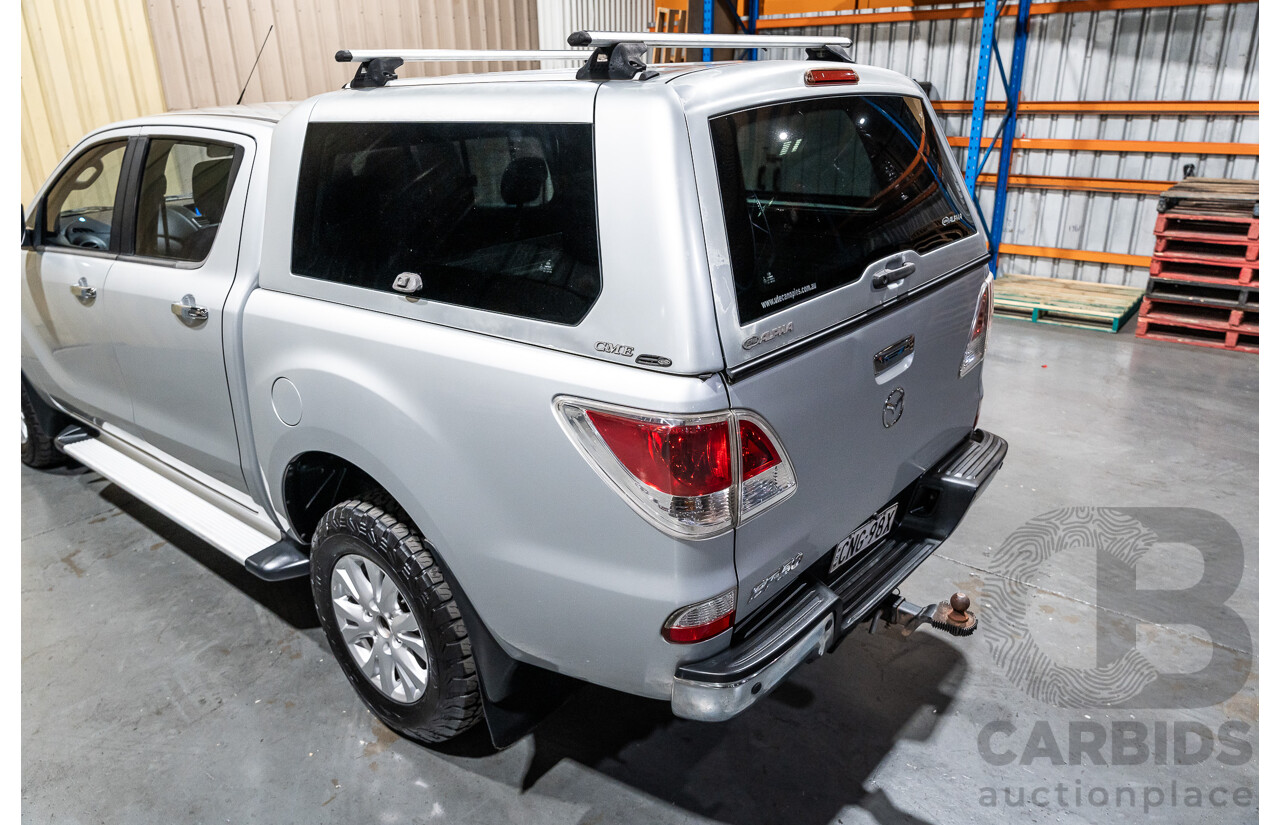 3/2013 Mazda BT-50 XTR MY13 Dual Cab Utility Silver Turbo Diesel 3.2L