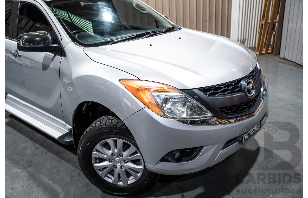 3/2013 Mazda BT-50 XTR MY13 Dual Cab Utility Silver Turbo Diesel 3.2L