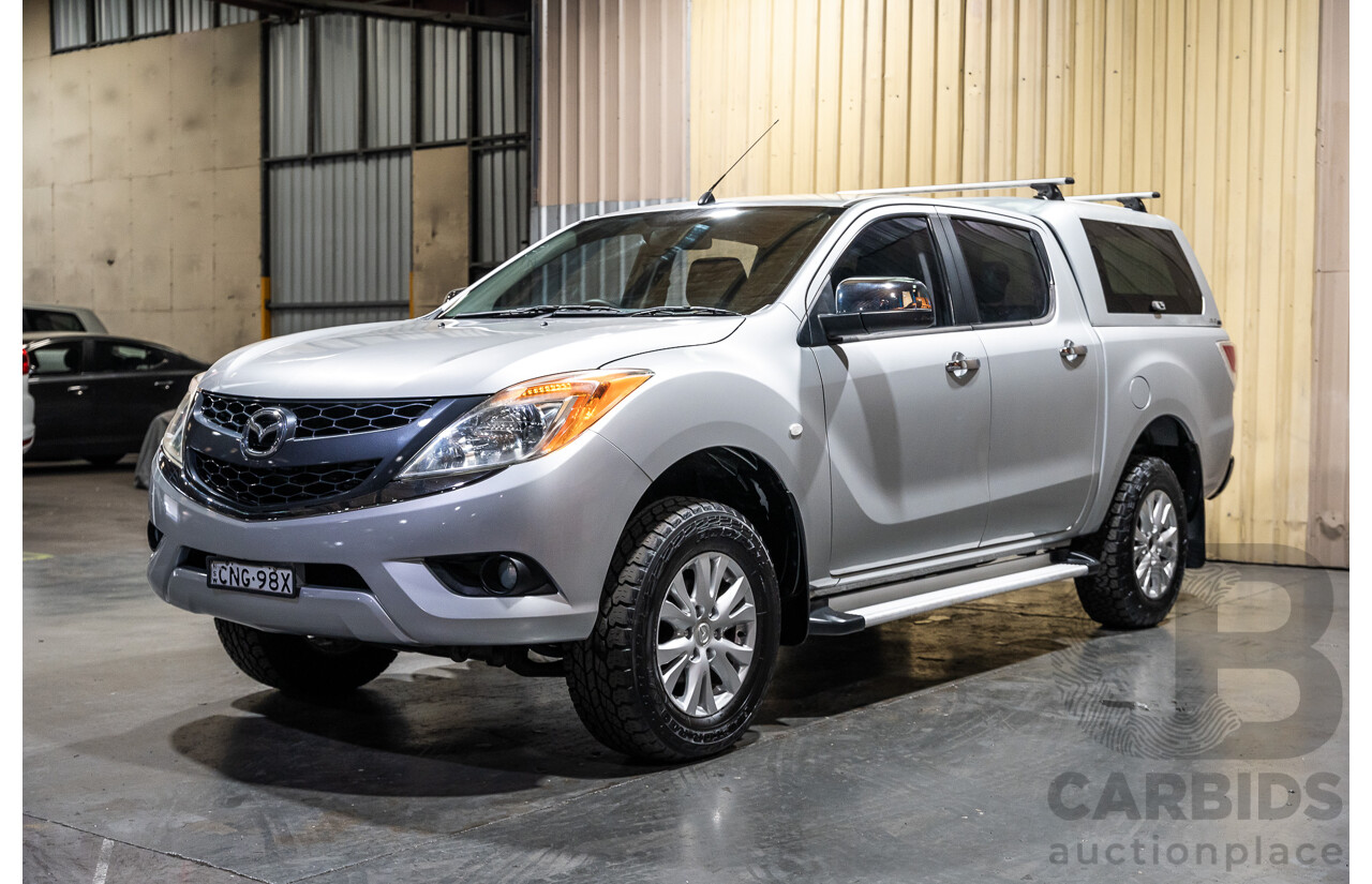 3/2013 Mazda BT-50 XTR MY13 Dual Cab Utility Silver Turbo Diesel 3.2L
