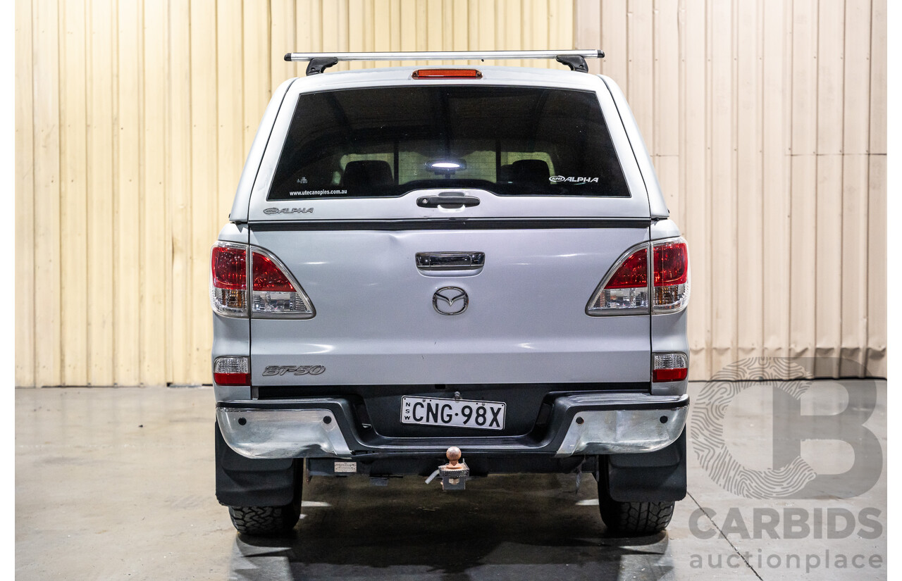 3/2013 Mazda BT-50 XTR MY13 Dual Cab Utility Silver Turbo Diesel 3.2L