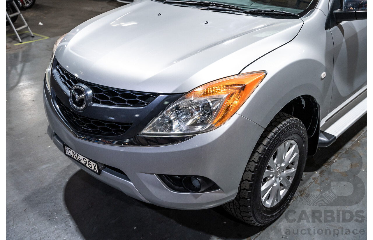 3/2013 Mazda BT-50 XTR MY13 Dual Cab Utility Silver Turbo Diesel 3.2L